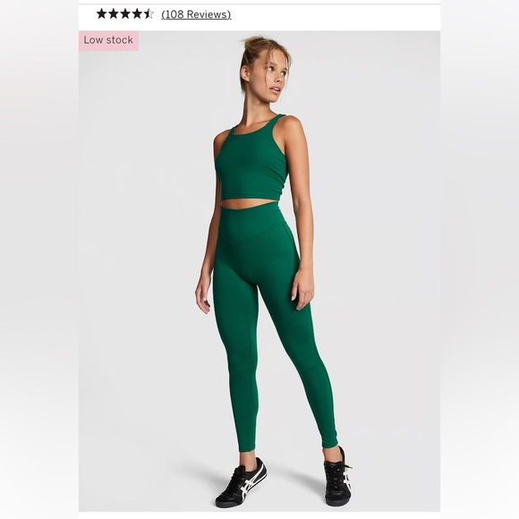 PINK VICTORIA Secret Seamless Rib Legging - Picture 1 of 5